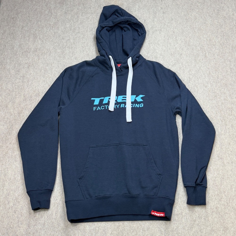 Trek Factory Racing Hoodie Mens S Navy Blue Cycling Casual Athleisure Gorpcore